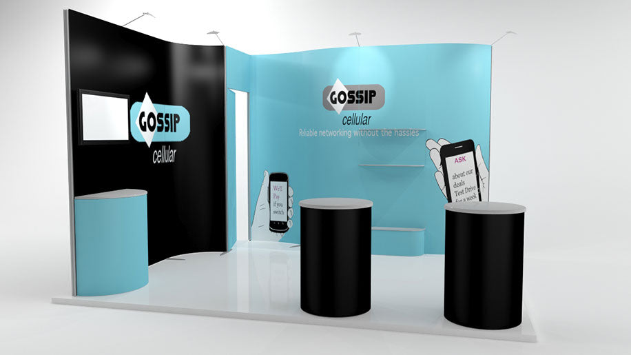 ISOframe Messestand 3x4 Eckstand