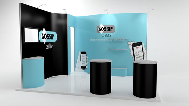 ISOframe Messestand 3x4 Eckstand