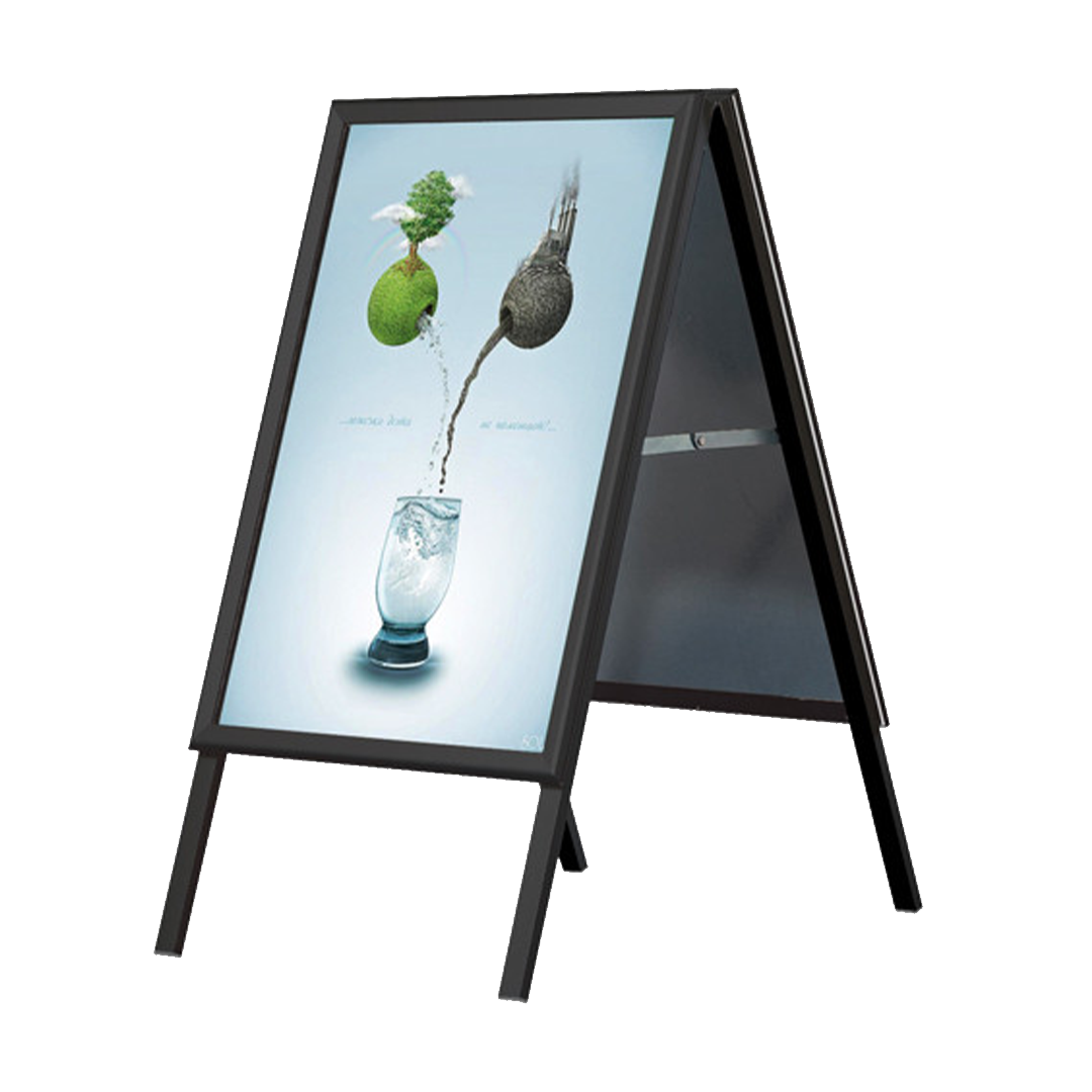 Kundenstopper Business Black