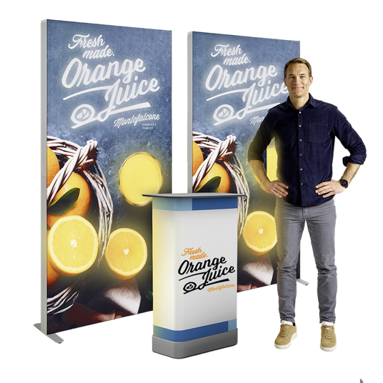 LED Messestand Set 2.1 mit Koffer