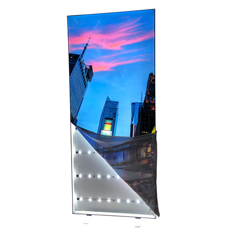 Lumaxx POP - LED RollUp Display mit Druck – Detailansicht
