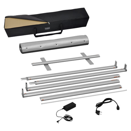 Lumaxx POP - LED RollUp Display mit Druck – Detailansicht