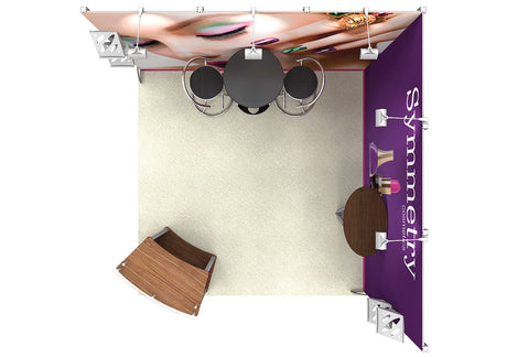 Messestand 3x3 m PremiumFrame B2 – Detailansicht