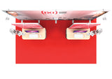 Messestand 5x2 m mit Info-Terminals PremiumFrame B8