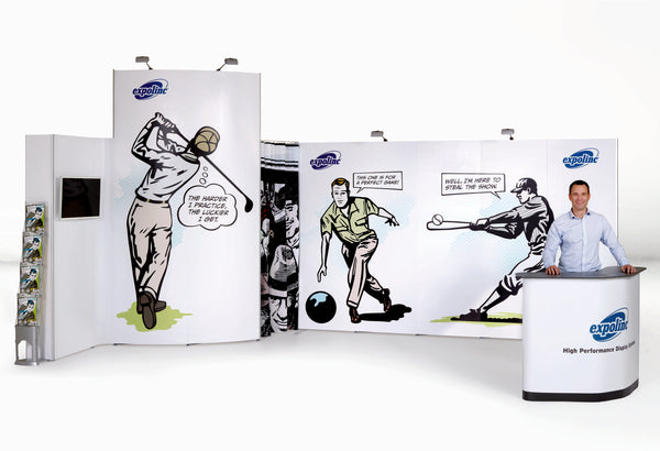 Messestand 6x3 m mit Lager kaufen – Messe-Shop24.de