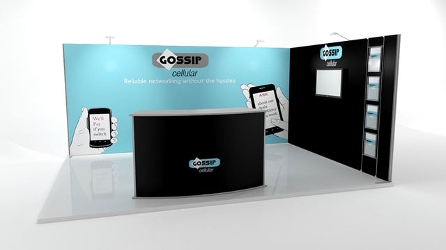 Messestand mit Bar 4x3 m