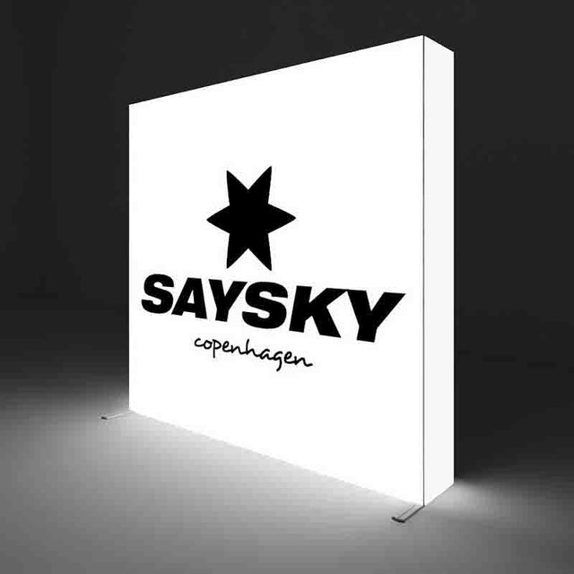 Fold-It TEXframe Messewand LED