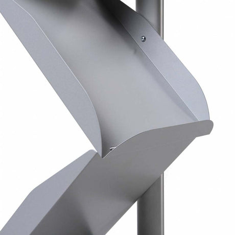 Metall Prospektständer (A4, Aluminium) – Detailansicht