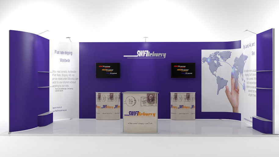 Mobiler Messestand 6x2