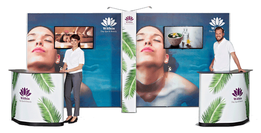 Mobiler Messestand zum selbstaufbau 5x2,5m