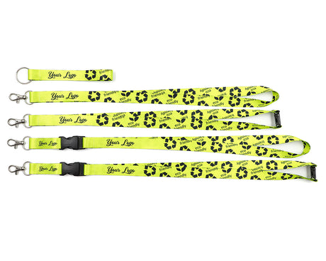 Lanyard Schlüsselband aus recyceltem PET (nachhaltig) – Detailansicht
