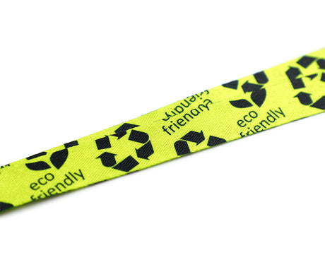 Lanyard Schlüsselband aus recyceltem PET (nachhaltig) – Detailansicht