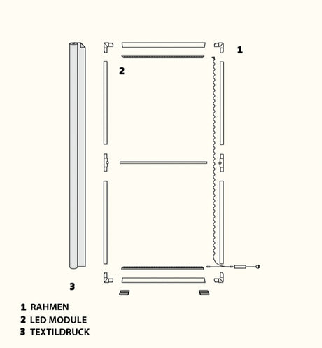 LED Messeset PIXLIP GO STAND CS4020 - Eckstand – Detailansicht