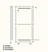 LED Messeset PIXLIP GO STAND RL5030 - Reihenstand