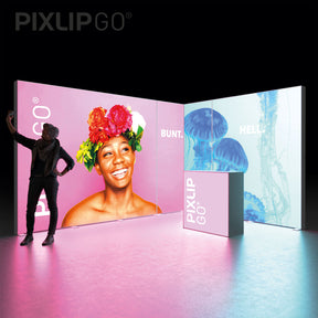 LED Messeset PIXLIP GO STAND EL4030 - Eckstand kaufen – Messe-Shop24.de