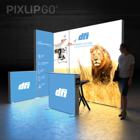 LED Messeset PIXLIP GO STAND ES3020 - Eckstand kaufen – Messe-Shop24.de