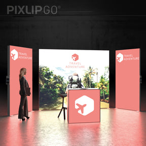 LED Messeset PIXLIP GO STAND RL5020 - Eckstand kaufen – Messe-Shop24.de