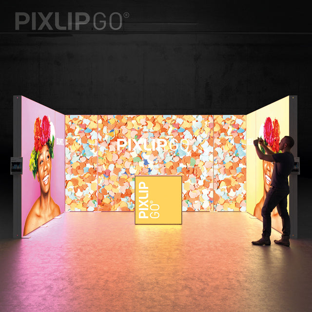 LED Messeset PIXLIP GO STAND RL5030 - Reihenstand