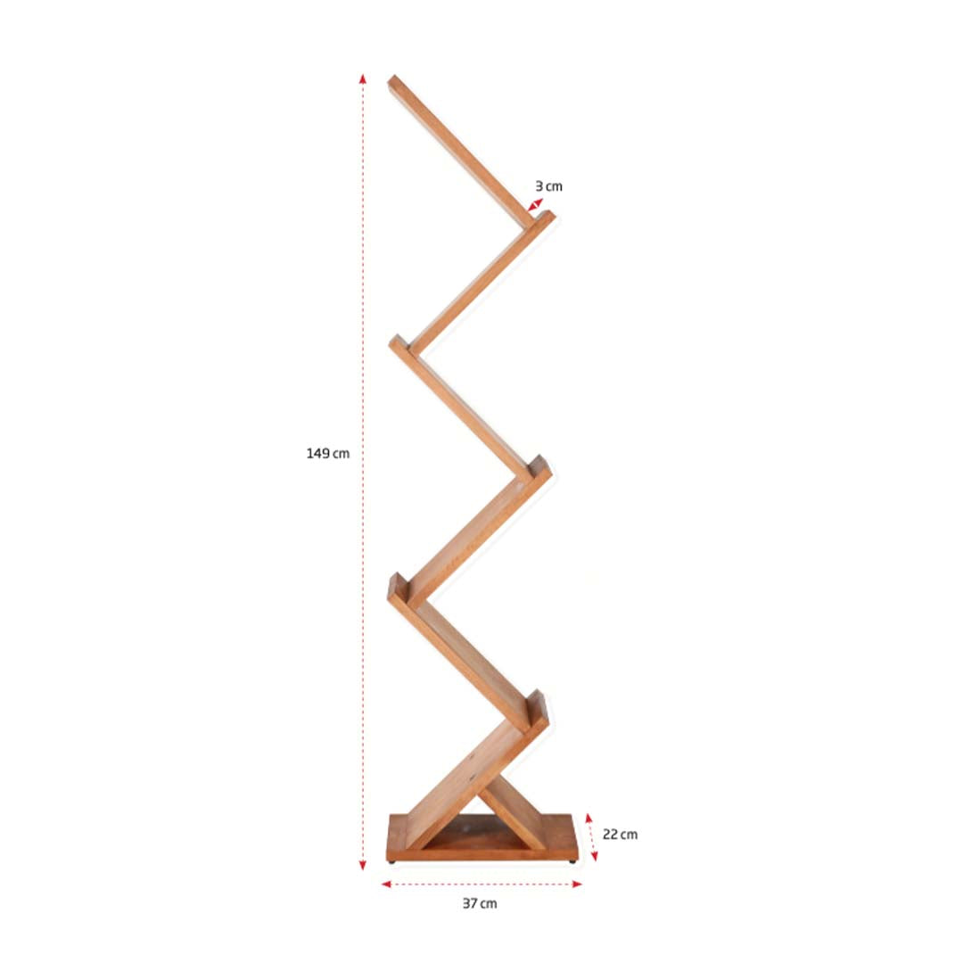 Prospektaufsteller aus Holz "ZickZack"