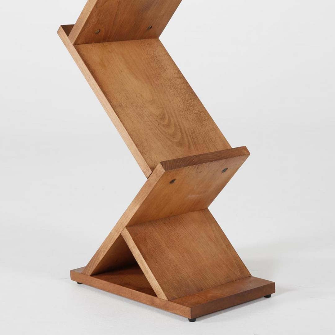 Prospektaufsteller aus Holz "ZickZack"