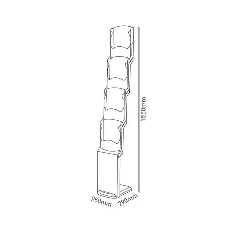 Prospektständer "RealZip" flexi – Detailansicht