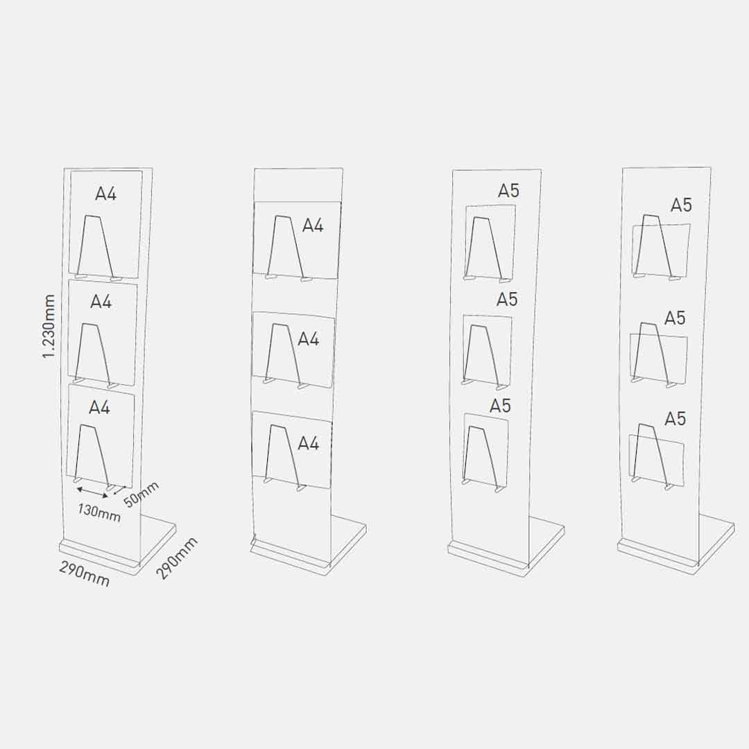 Holz Prospektständer Velo Wood