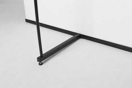 Prospektständer (faltbar) mit Werbebanner – Detailansicht