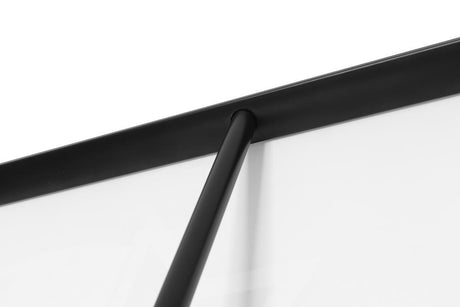 Prospektständer (faltbar) mit Werbebanner – Detailansicht