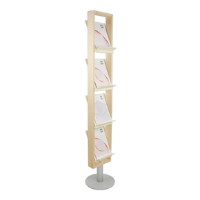 Compact Wood Prospektständer aus FSC-Holz – Detailansicht