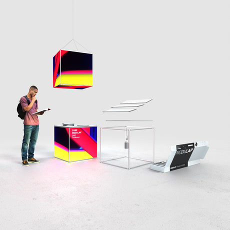 Modulap ONE LED Messestand Set H-05 – Detailansicht