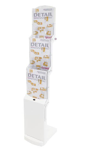 Prospektständer "Real Bianco3" (3x DIN A4,weiß) kaufen – Messe-Shop24.de