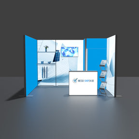 LED Messestand 4x3m mit Kabine kaufen – Messe-Shop24.de