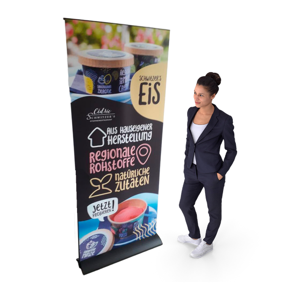 Rollup Premium schwarz kaufen – Messe-Shop24.de