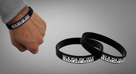 Silikon-Armbänder bedruckt – Detailansicht