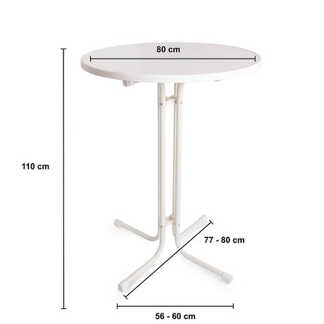 Stehtisch-Husse bedruckt (80 cm - Rund) – Detailansicht