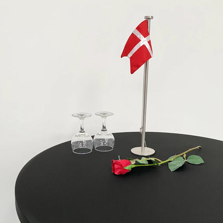 Stehtischhusse schwarz für Messe und Event