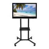 TV Rack schwarz mit Ablage