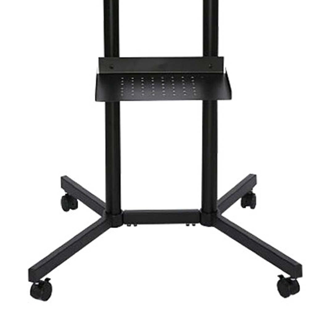 TV Rack schwarz mit Ablage