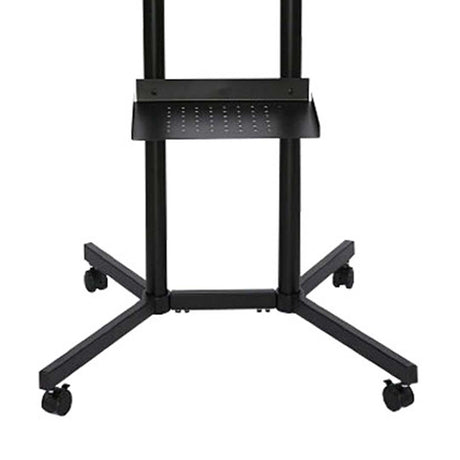 TV Rack schwarz mit Ablage – Detailansicht