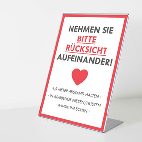 Thekenaufsteller L-Format kaufen – Messe-Shop24.de