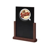 Tischaufsteller Holz mit Kreidetafel