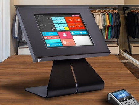 Tischständer für Tablet-Halterung neigbar – Detailansicht