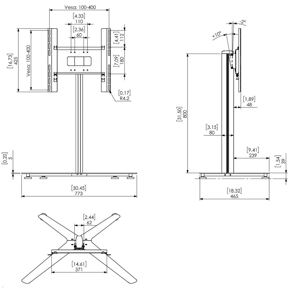 VESA Bildschirm Standfuß