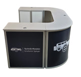 Messetheke U-Form AluFold PRO – Modulares Thekensystem