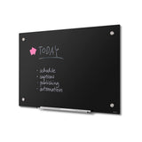 Scritto® Glasboard Schwarz 90 x 60 cm
