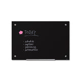 Scritto® Glasboard Schwarz 90 x 60 cm