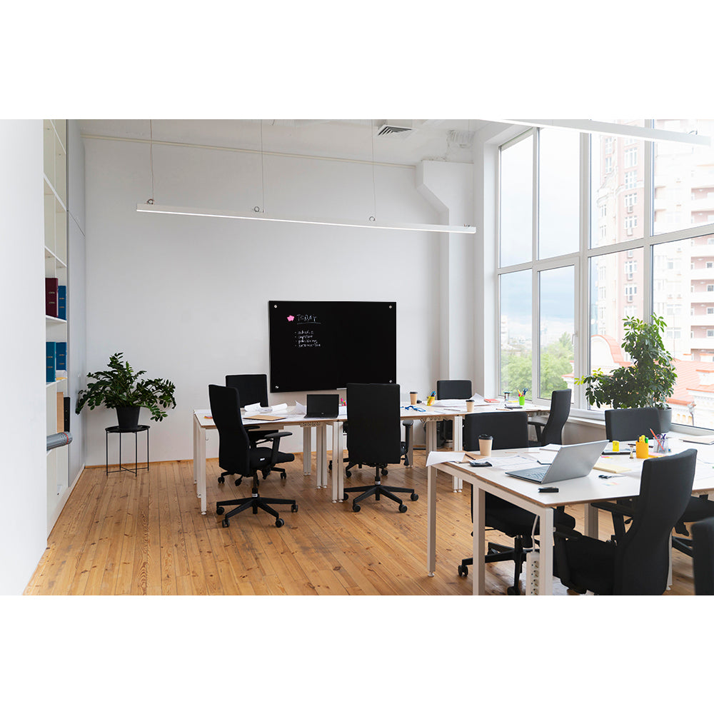 Scritto® Glasboard Schwarz 90 x 60 cm
