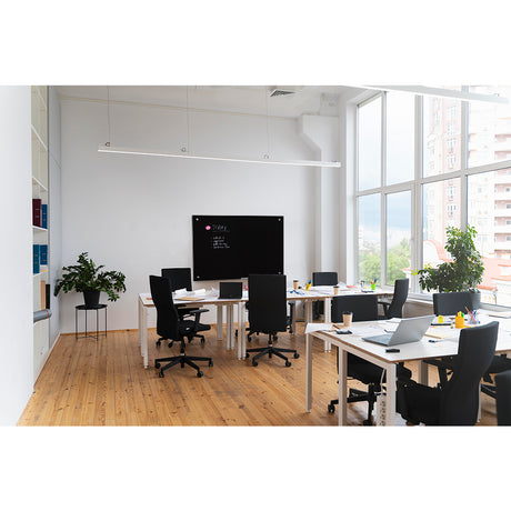 Scritto® Glasboard Schwarz 90 x 60 cm