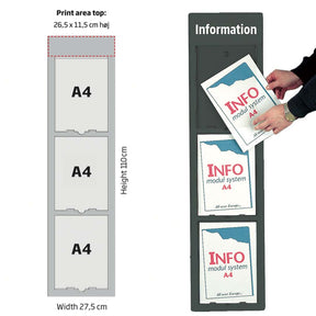 Wandprospekthalter Multi Board – Detailansicht