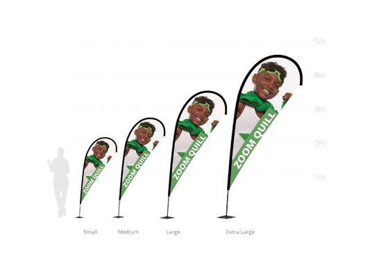 Werbeflagge SignFlag Plus Drop